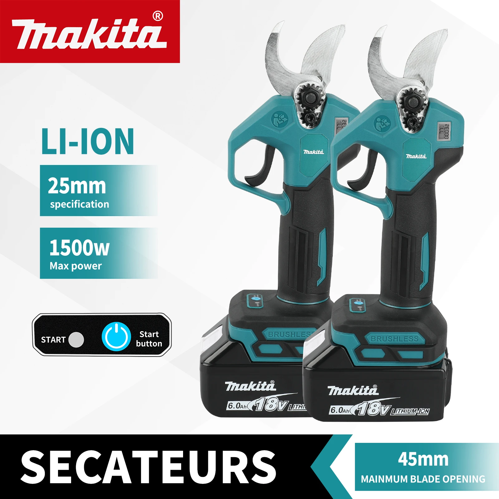 Pruning Shears - MPP569 Brushless Electric Pruning Shears Garden