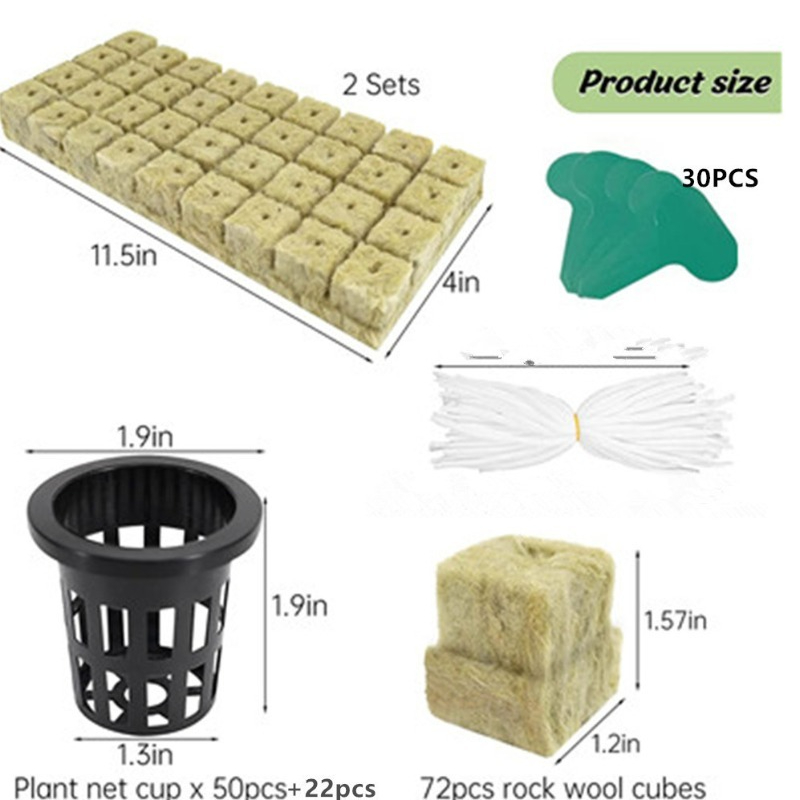 72-Pack Hydroponic Rockwool Cu - đánh giá và giá Hydroponic Kit